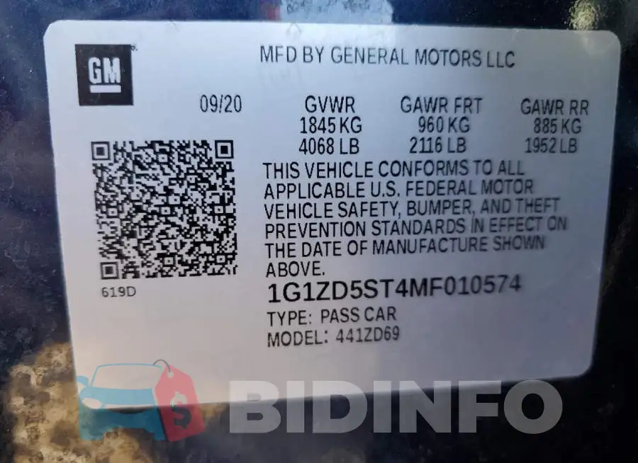 1G1ZD5ST4MF010574 Photo# 12