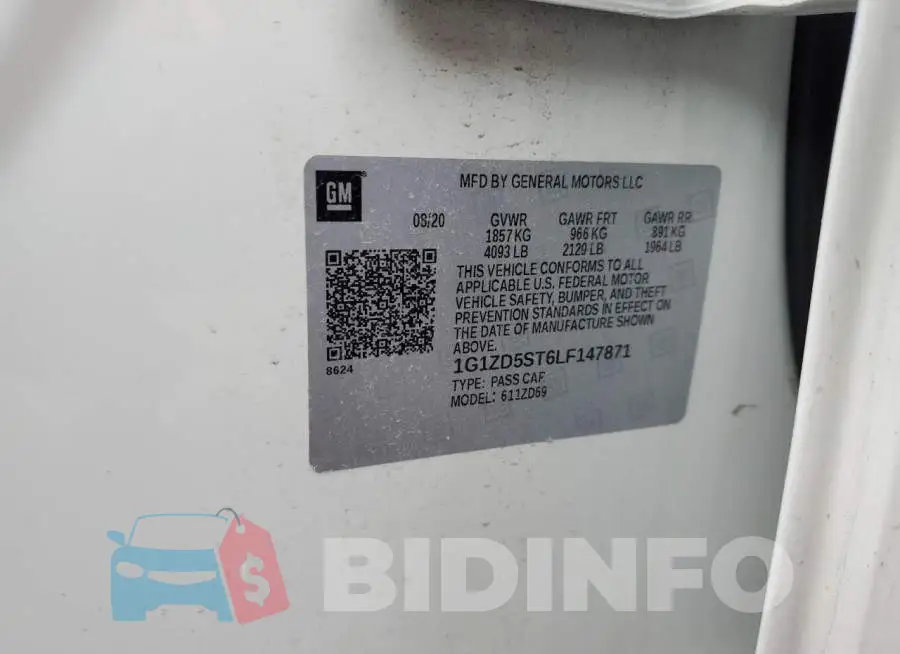 1G1ZD5ST6LF147871 Photo# 12