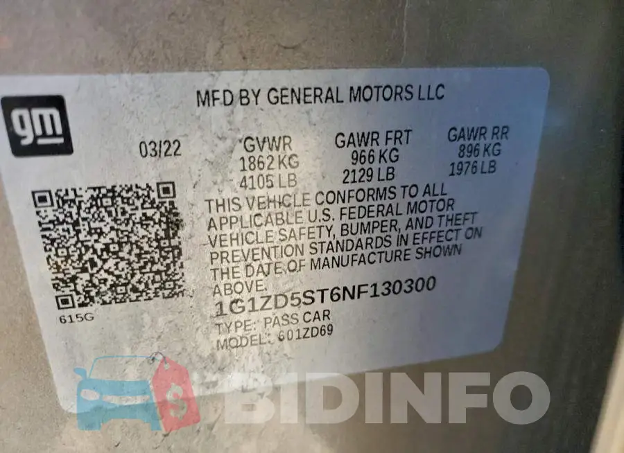 1G1ZD5ST6NF130300 Photo# 13