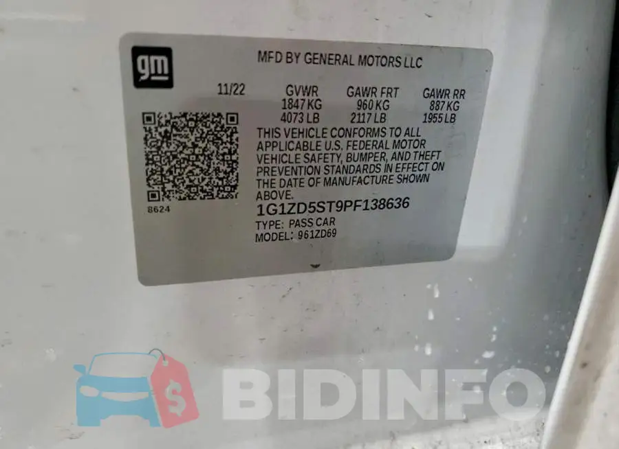 1G1ZD5ST9PF138636 Photo# 12