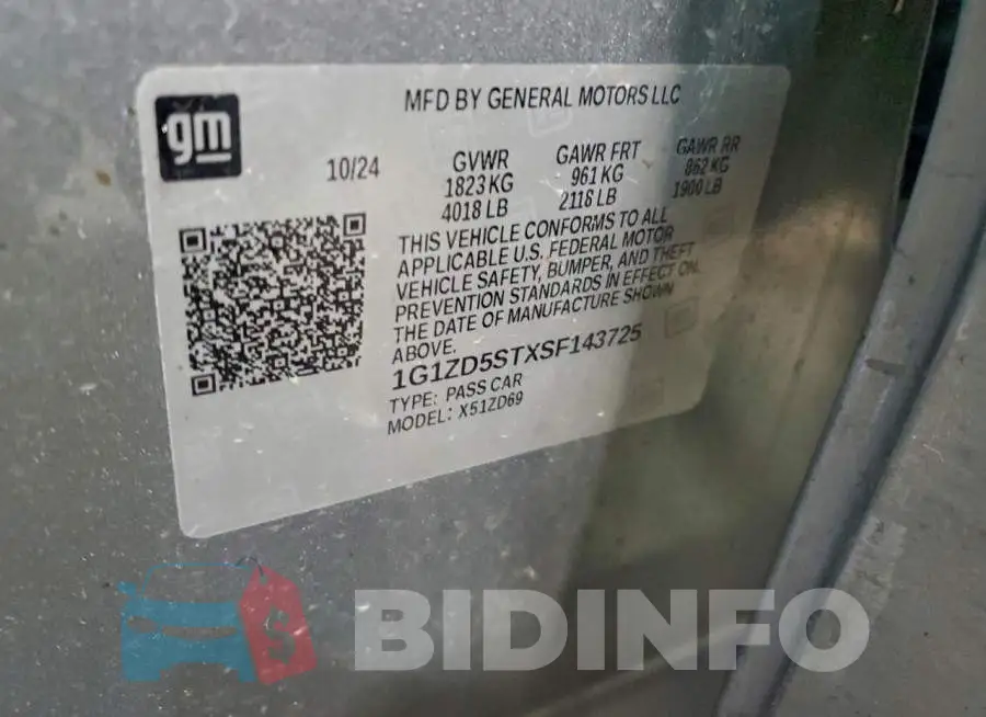 1G1ZD5STXSF143725 Photo# 12