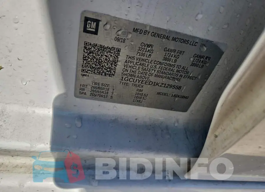 1GCUYEED1KZ129558 Photo# 13