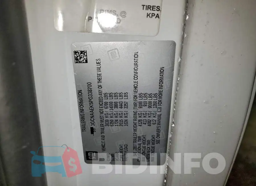 3GCNAAEK5PG338700 Photo# 12