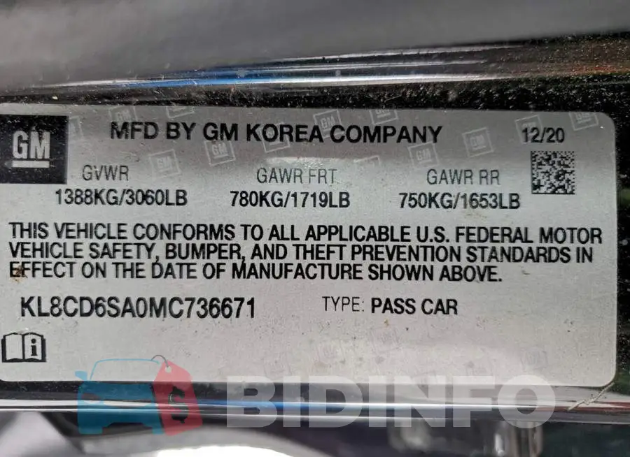 KL8CD6SA0MC736671 Photo# 13