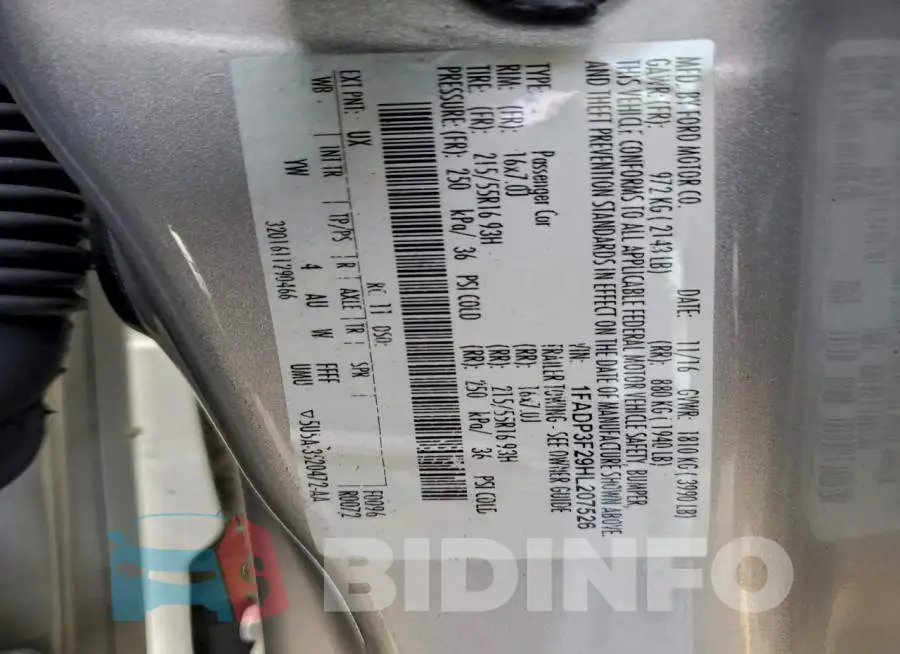 1FADP3F29HL207526 Photo# 13