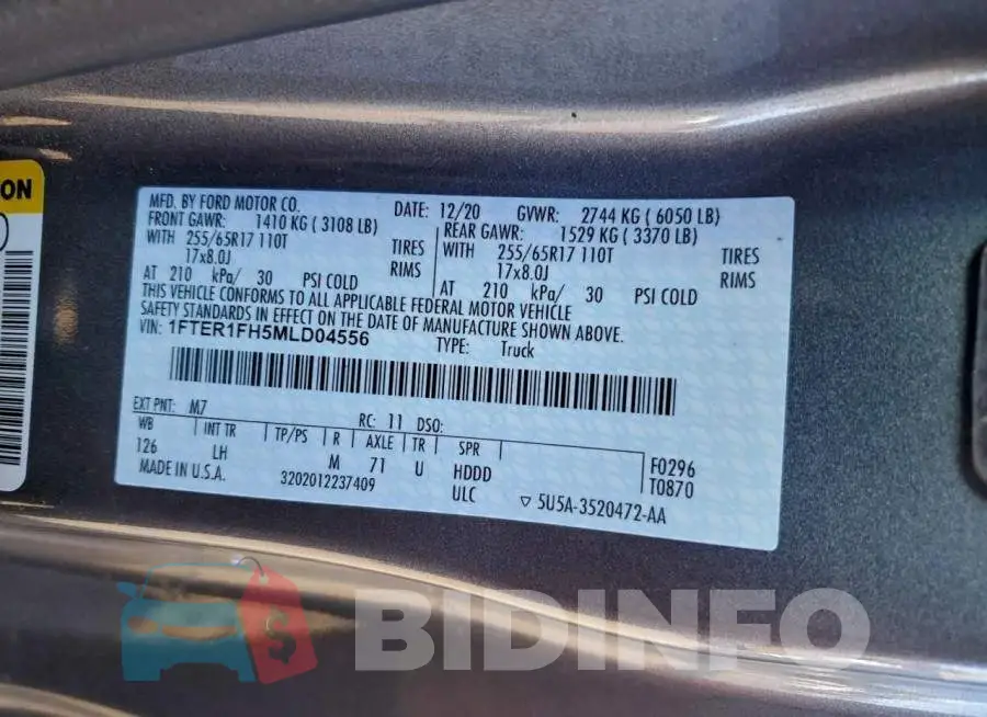 1FTER1FH5MLD04556 Photo# 12