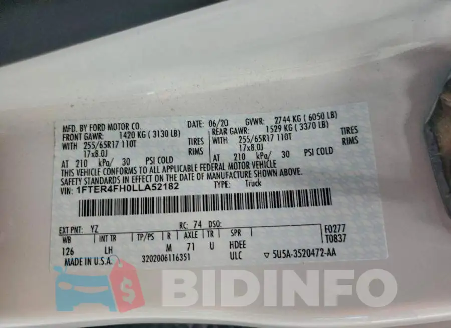 1FTER4FH0LLA52182 Photo# 13