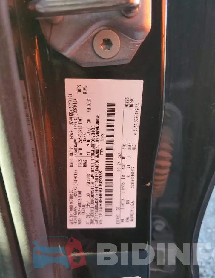 1FTER4FH6KLB09385 Photo# 12