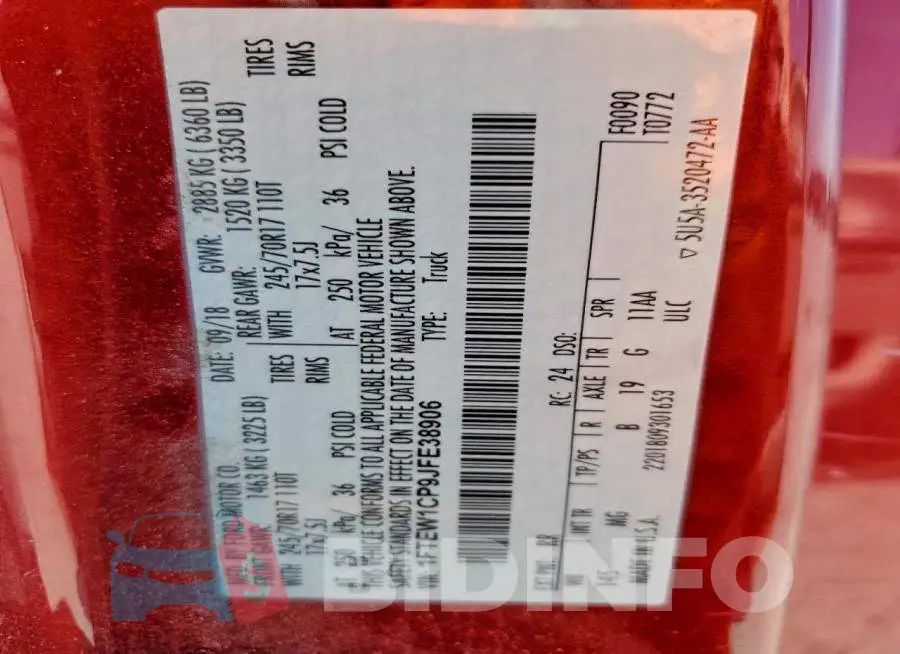 1FTEW1CP9JFE38906 Photo# 12