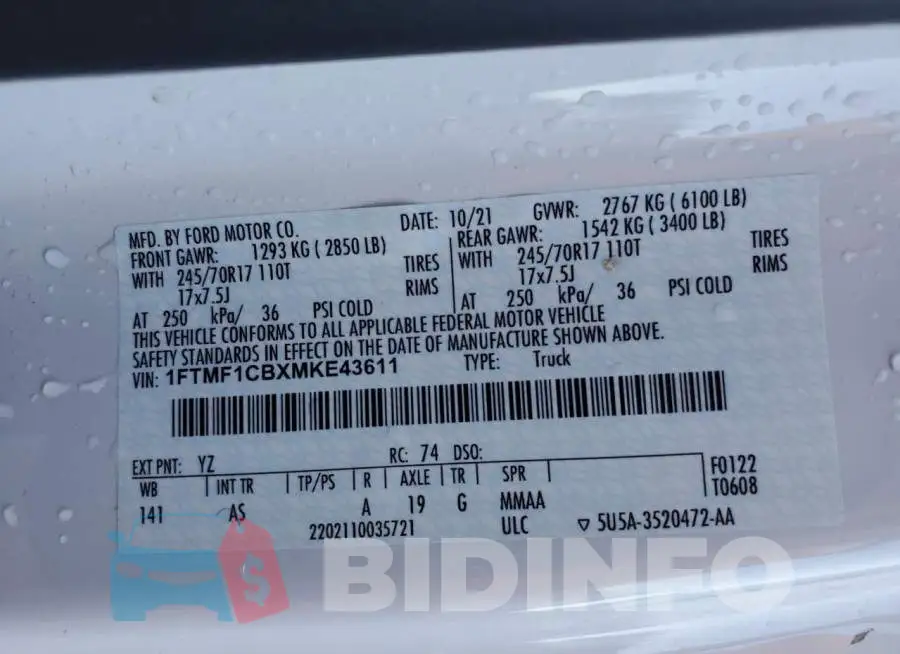 1FTMF1CBXMKE43611 Photo# 12