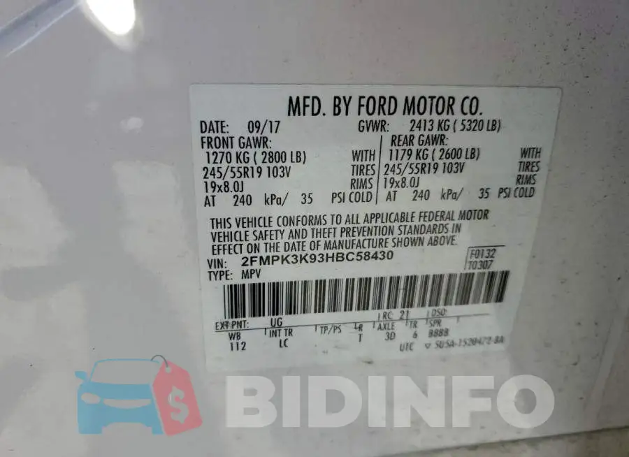 2FMPK3K93HBC58430 Photo# 13