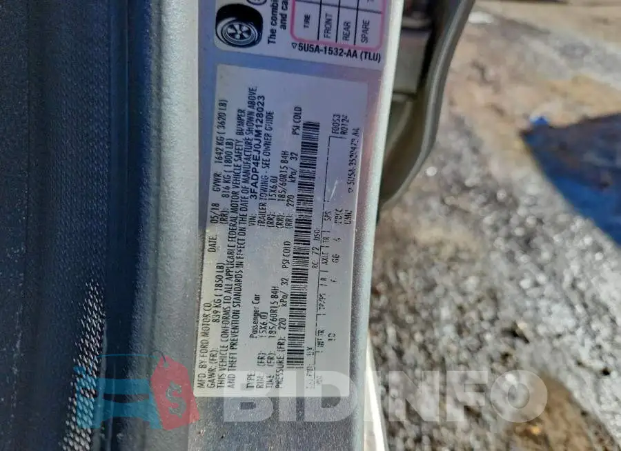 3FADP4EJ0JM128023 Photo# 12