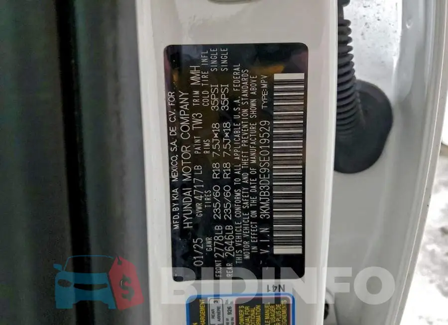3KMJB3DE9SE019529 Photo# 13