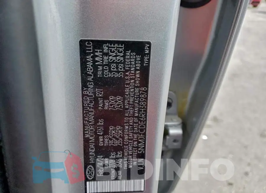 5NMJFCDE6RH389878 Photo# 14