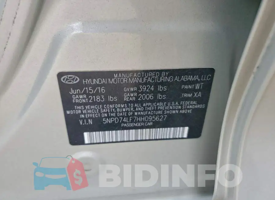 5NPD74LF7HH095627 Photo# 12