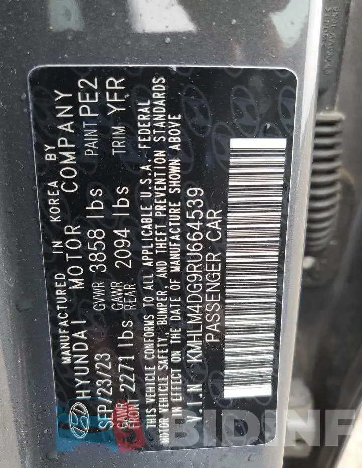 KMHLM4DG9RU664539 Photo# 12