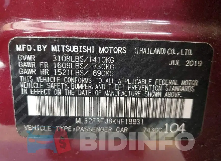 ML32F3FJ8KHF18831 Photo# 12