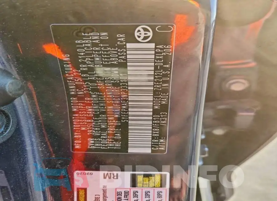 5YFEPMAE3NP333101 Photo# 13