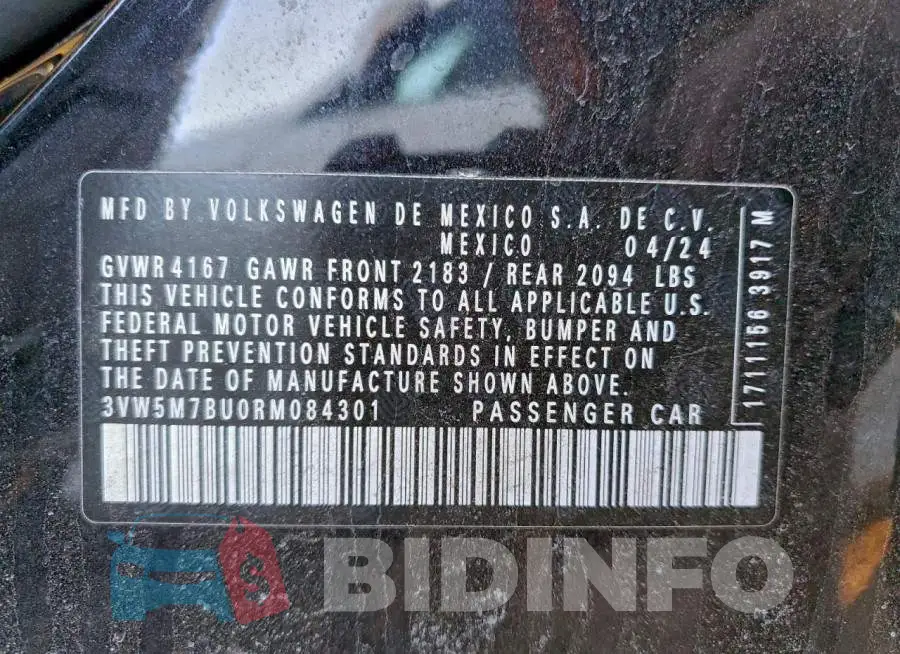 3VW5M7BU0RM084301 Photo# 12