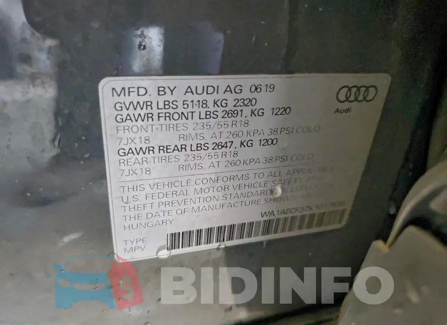 WA1AECF37K1077836 Photo# 14