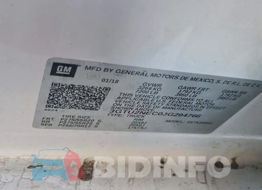 3GTU2NEC0JG294766 Photo# 13