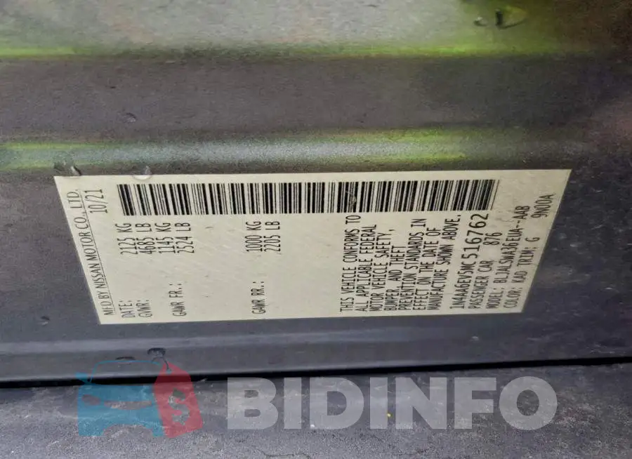 1N4AA6EV5MC516762 Photo# 12