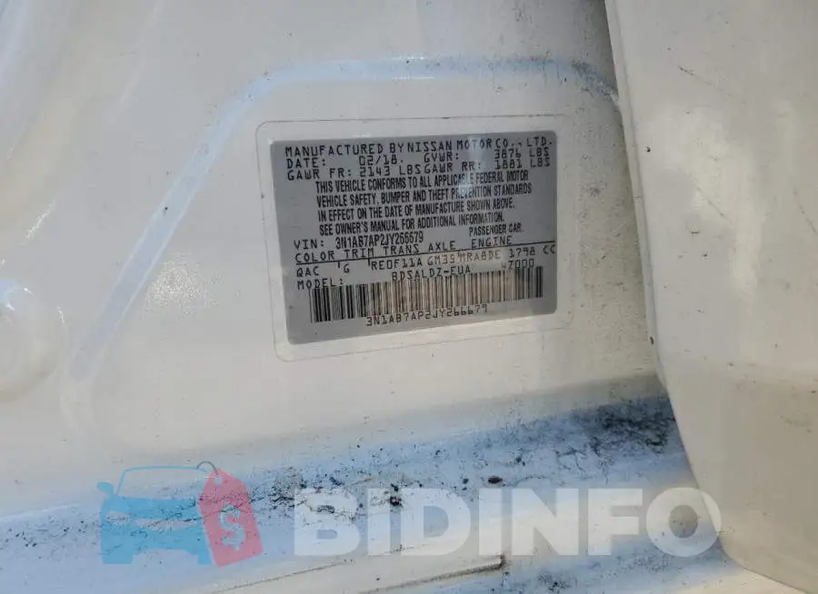 3N1AB7AP2JY266679 Photo# 13