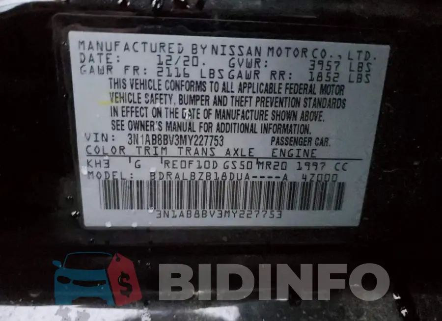3N1AB8BV3MY227753 Photo# 13