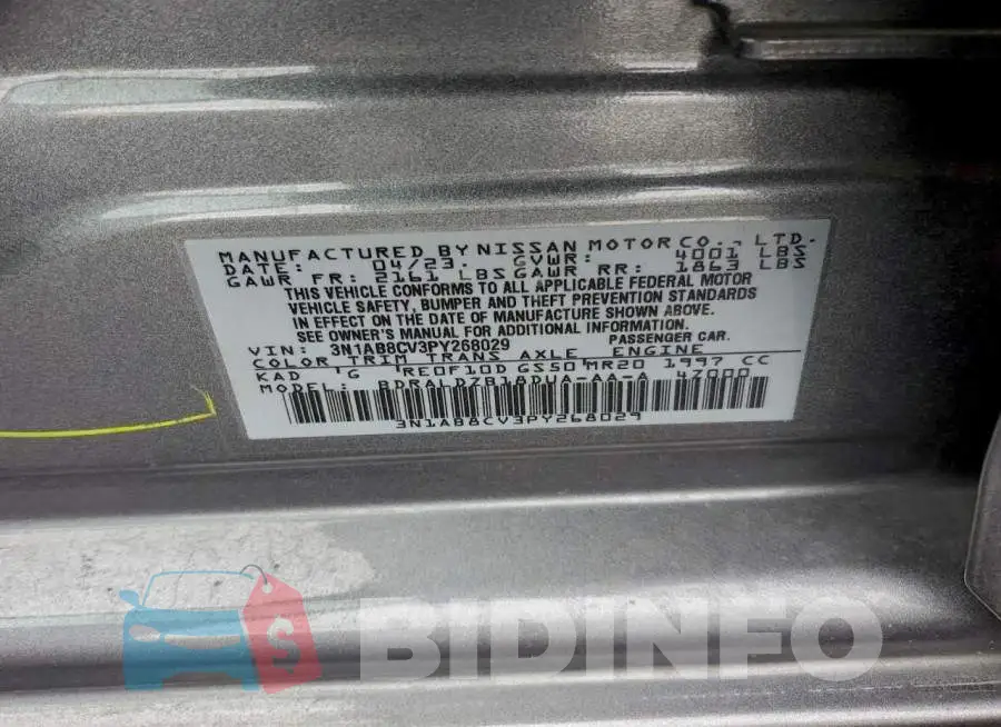 3N1AB8CV3PY268029 Photo# 13
