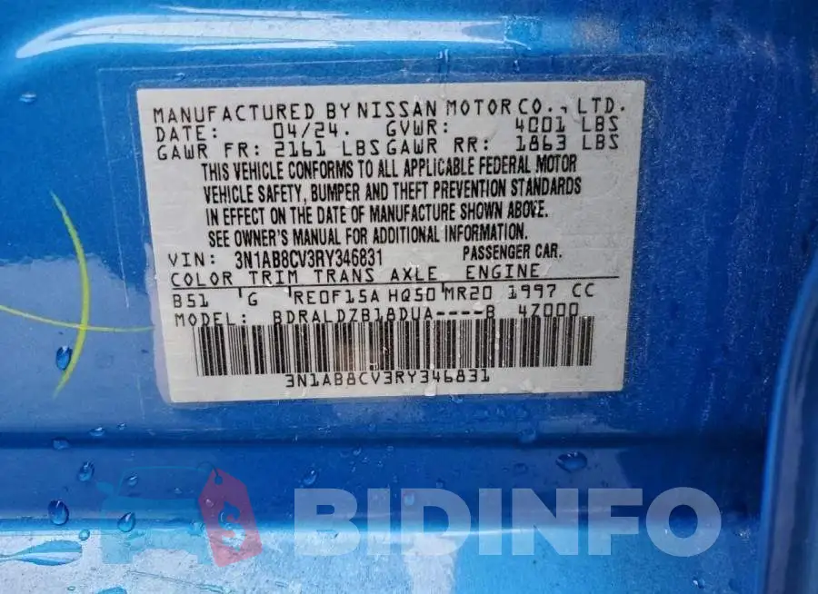 3N1AB8CV3RY346831 Photo# 13