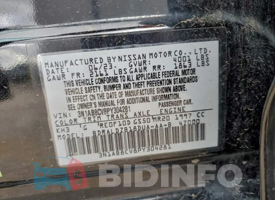 3N1AB8CV8PY304281 Photo# 12
