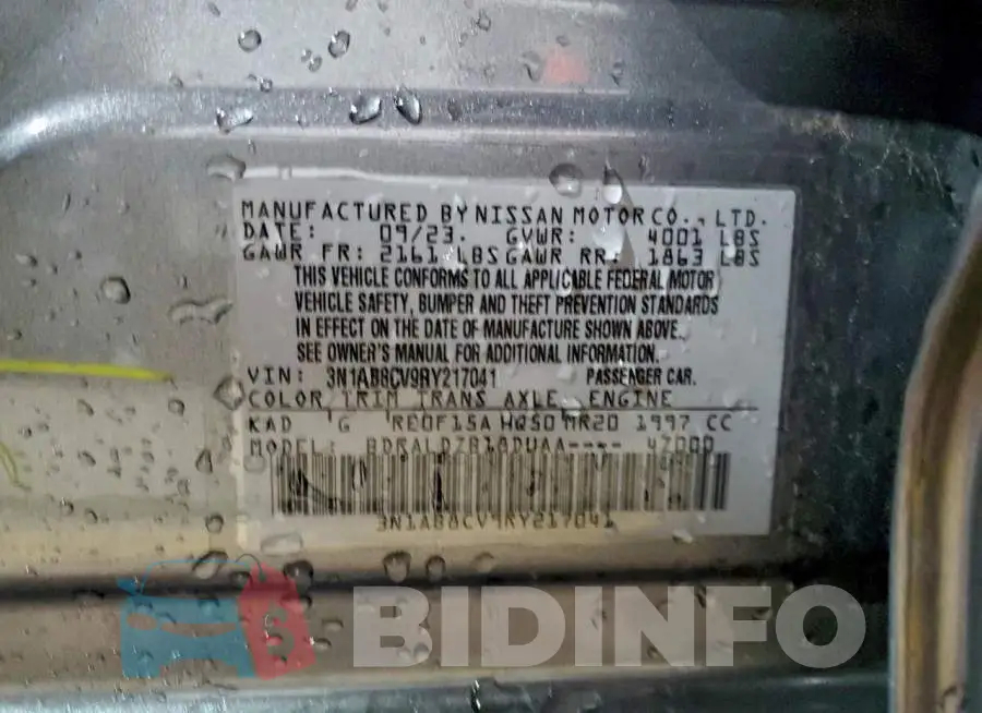 3N1AB8CV9RY217041 Photo# 13