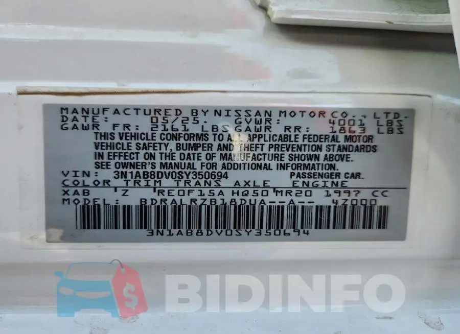 3N1AB8DV0SY350694 Photo# 12