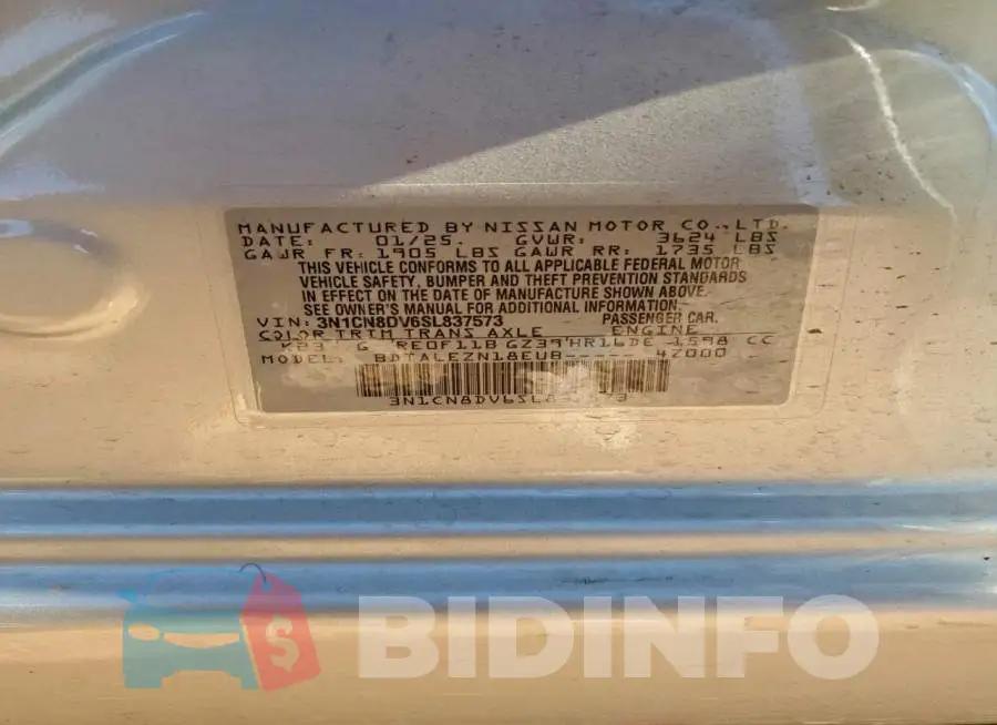 3N1CN8DV6SL837573 Photo# 12