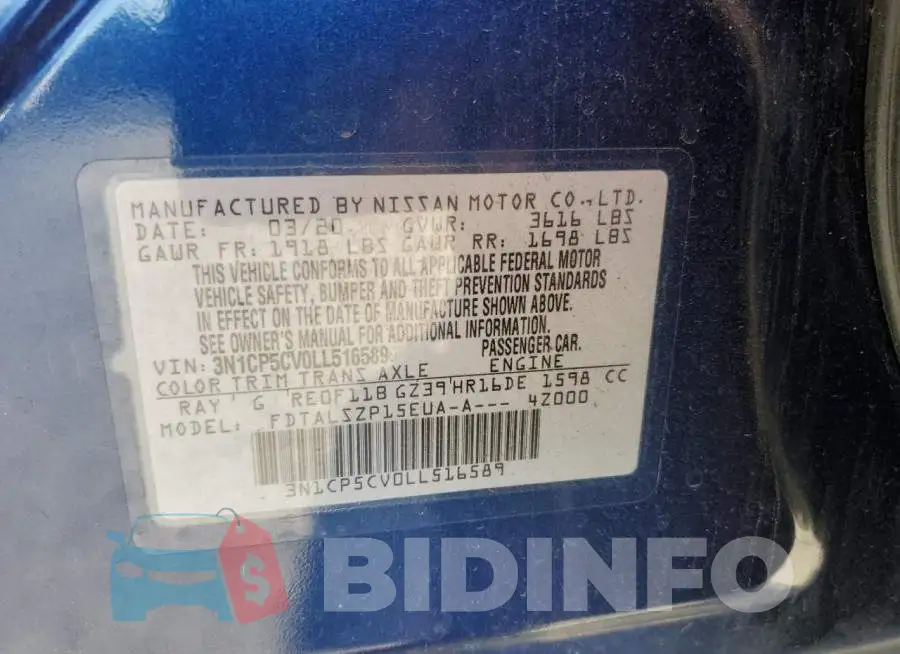 3N1CP5CV0LL516589 Photo# 13