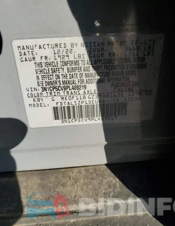 3N1CP5CV9PL489219 Photo# 13