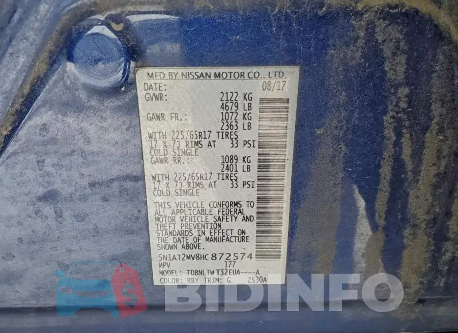 5N1AT2MV8HC872574 Photo# 12