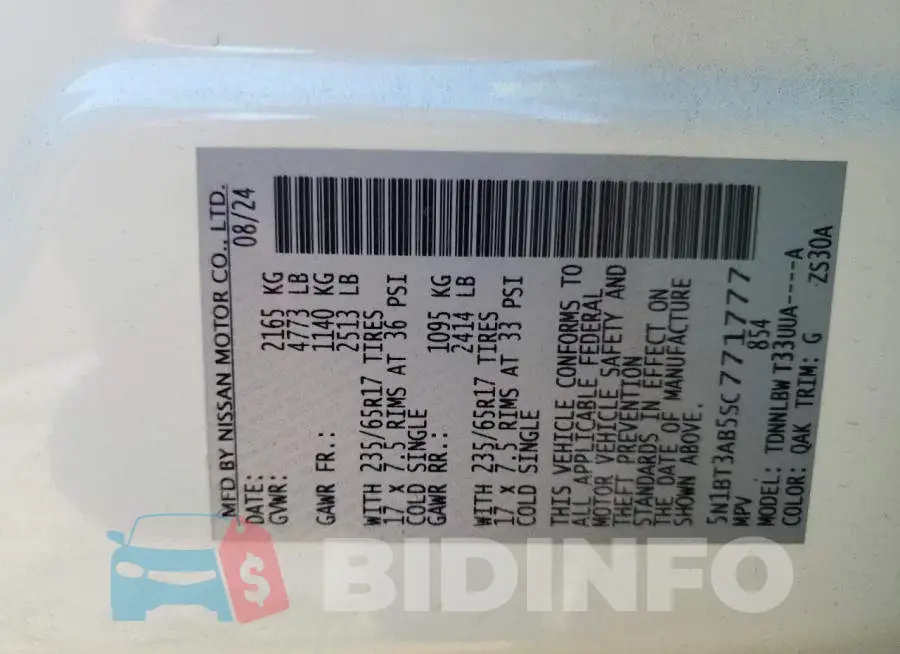 5N1BT3AB5SC771777 Photo# 13