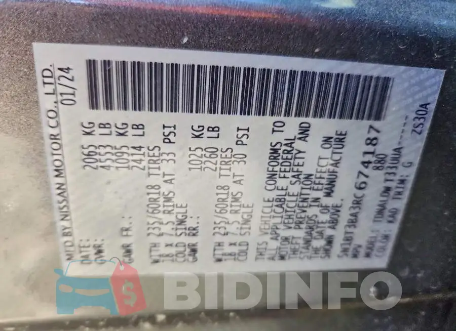 5N1BT3BA3RC674187 Photo# 13