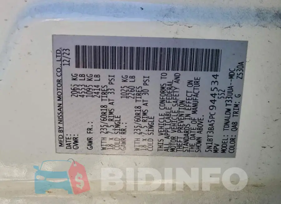 5N1BT3BA5PC944534 Photo# 13
