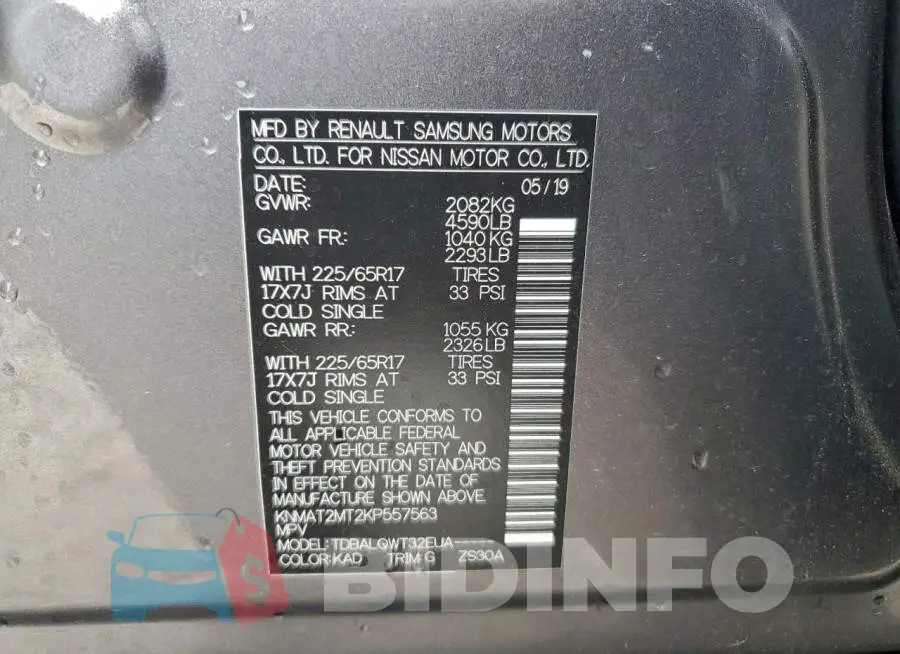 KNMAT2MT2KP557563 Photo# 14