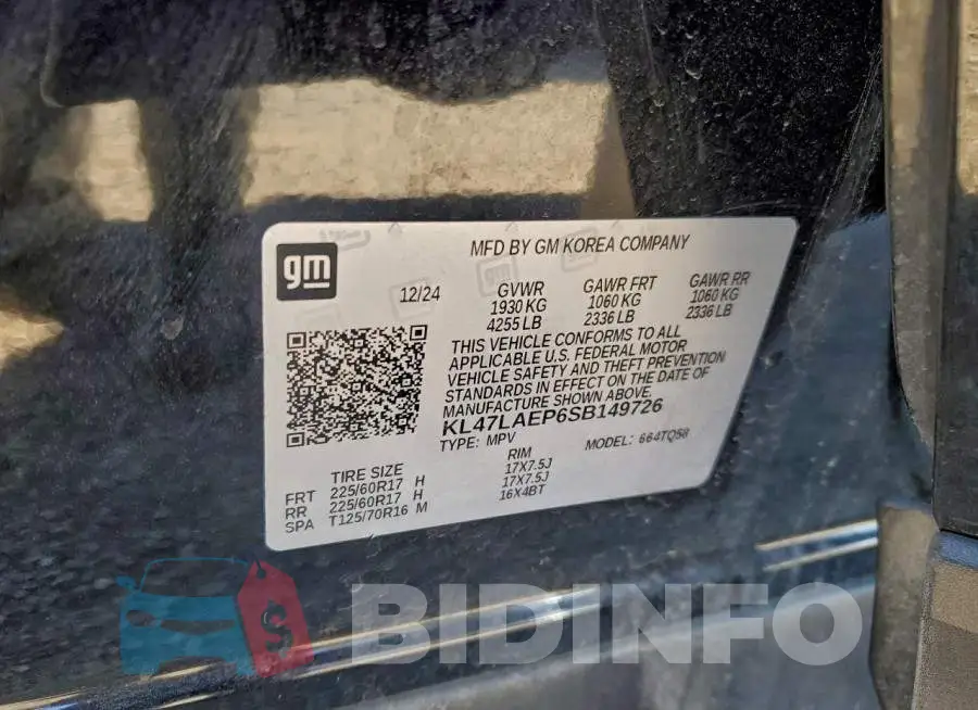 KL47LAEP6SB149726 Photo# 14