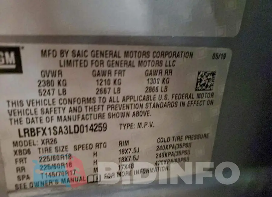 LRBFX1SA3LD014259 Photo# 14