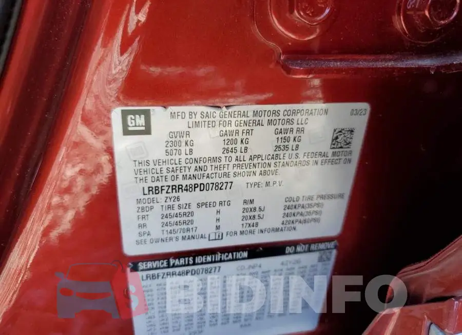 LRBFZRR48PD078277 Photo# 13