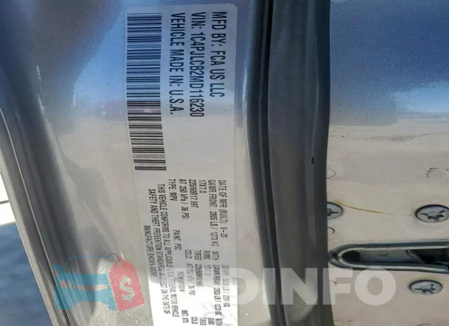 1C4PJLCB2MD116230 Photo# 13