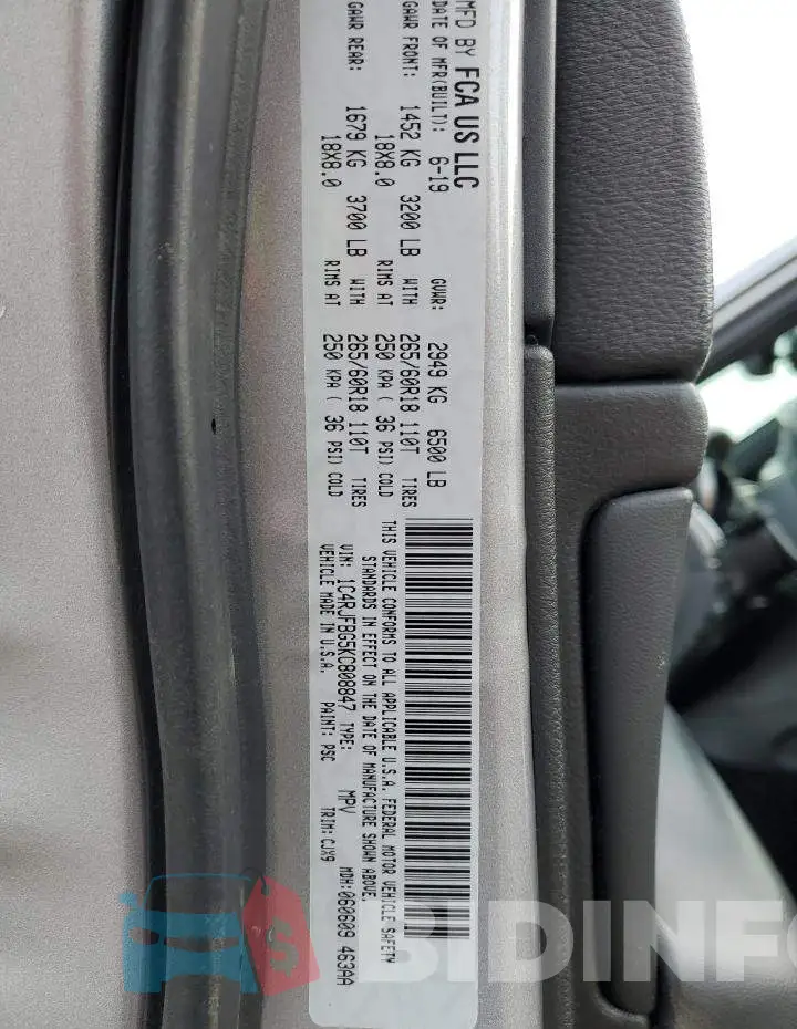 1C4RJFBG5KC808847 Photo# 13