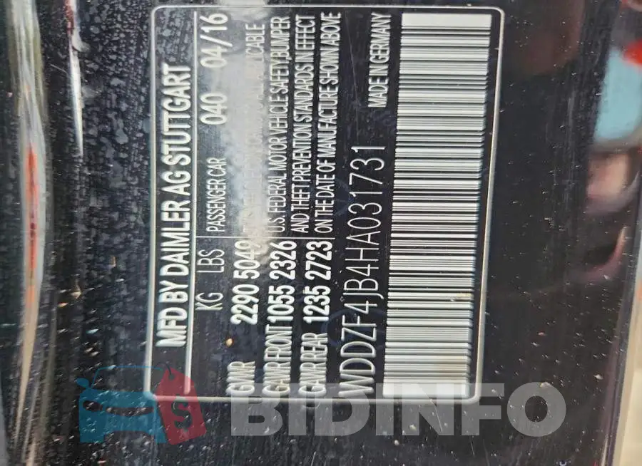 WDDZF4JB4HA031731 Photo# 13