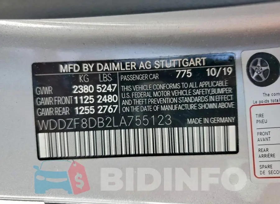 WDDZF8DB2LA755123 Photo# 13
