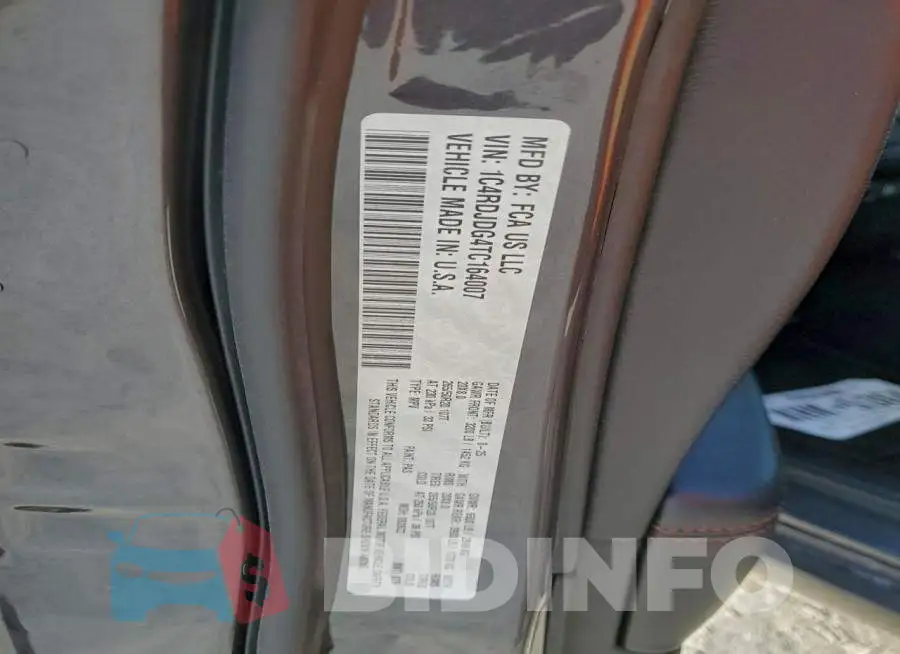 1C4RDJDG4TC164007 Photo# 13