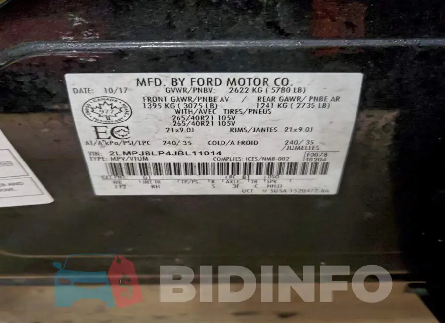 2LMPJ8LP4JBL11014 Photo# 14